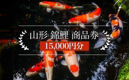 山形 錦鯉 商品券 15,000円分 FY25-246