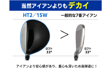 【右打ち・男性用】LAROUGE（ラルージュ）HT2フェアウェイウッド　番手21W　シャフト硬さR（標準）