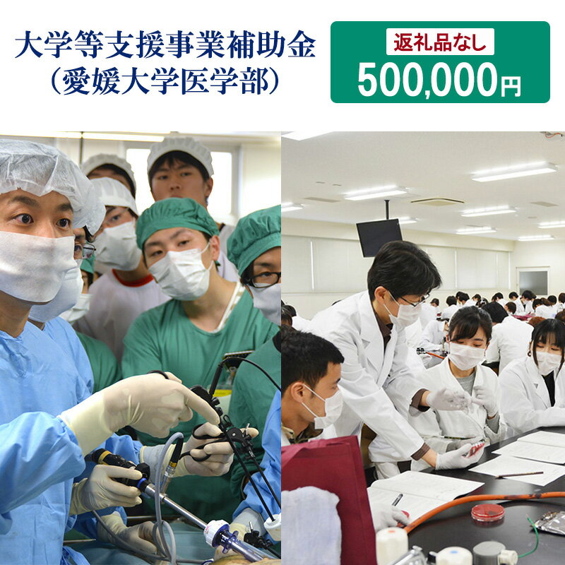 【ふるさと納税】【お礼の品なし】大学等支援事業補助金（愛媛大学医学部）　500,000円