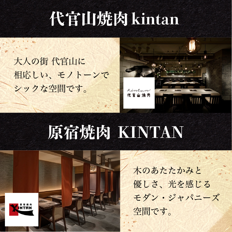 〈ドリンク1杯付き〉渋谷区ふるさと納税限定 KINTANランチ ゴージャスランチ焼肉セットお食事券　(ランチタイム限定)