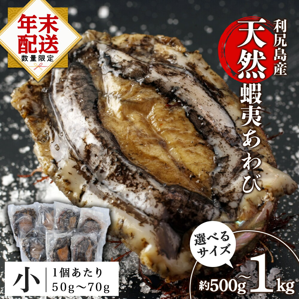 【ふるさと納税】 あわび 北海道 利尻島産 天然蝦夷あわび ＜小＞（50g〜70gサイズ） 選べる500g〜1kg 冷凍あわび ＜利尻漁業協同組合＞北海道ふるさと納税 利尻富士町 ふるさと納税 鮑 天然 冷凍 産地直送 刺身 高級海鮮 海鮮 おせち