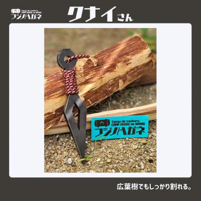 ふるさと納税 赤磐市 薪割りクサビ クナイさん 漆黒色 1本 フジノハガネ キャンプ[NO5765-7085] |  | 02