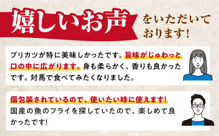 【全2回定期便】揚げるだけ 対馬 の お 魚 フライ セット [WAF077] アジフライ ブリカツ 揚げ物 