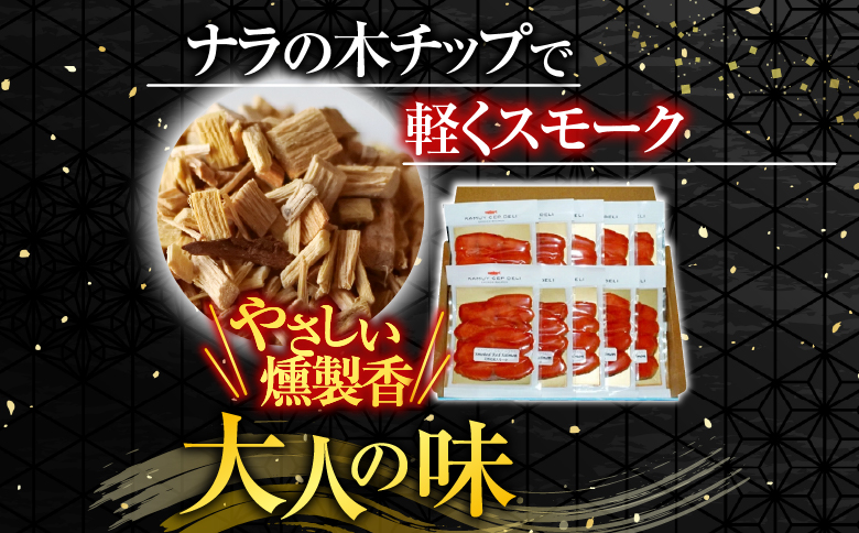 ＜鮭匠ふじい＞天然紅鮭のスモークサーモンセット60g×10P C-42047