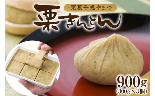 栗菓子処やまつ 栗きんとん300g×3（冷凍) F4N-2355
