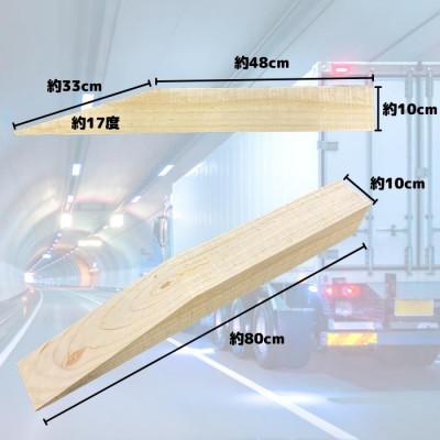 ふるさと納税 瑞穂町 カースロープ【ロング仕様】2個 木製 タイヤ・チェーン・オイル交換、ジャッキアップ補助など |  | 01