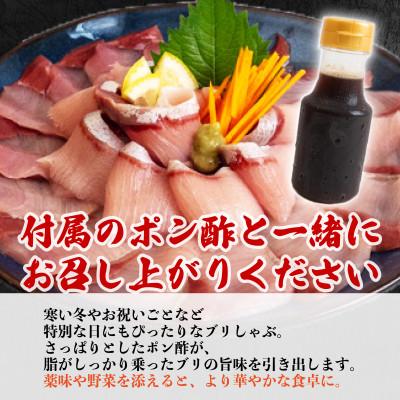ふるさと納税 須崎市 ブリ しゃぶしゃぶ用 冷凍 4パック 約840g(ポン酢付き) |  | 03
