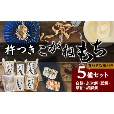 ふるさと納税 胎内市 杵つきこがね餅　5種セット(青豆きな粉付き) |  | 01