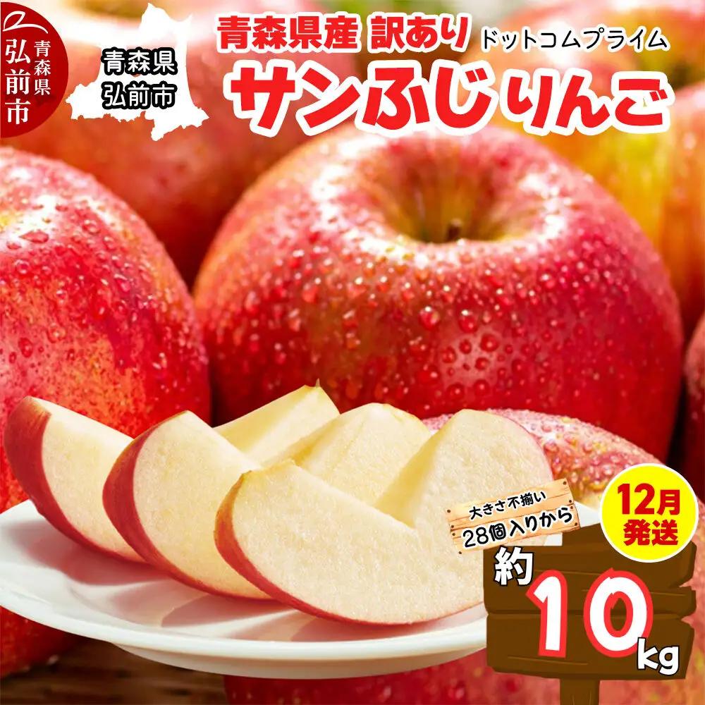 【26年12月発送】りんご サンふじ【訳あり】約10kg ふじりんご 青森県産 青森 果物 フルーツ 林檎 リンゴ くだもの 弘前市