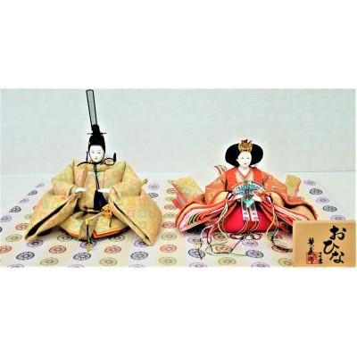 ふるさと納税 小野市 雛人形　京十番親王「有職花丸華紋」　　　オリジナル金襴敷　No.10-908 |  | 01