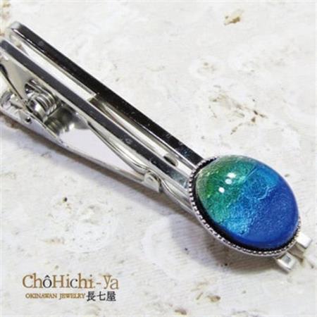 長七屋のケラマブルーネクタイピン　K-tiepin　証明書付き【1726186】