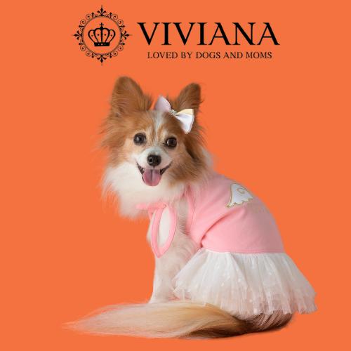 
            ドッグウェア「VIVIANA」エンジェルチュールワンピース（Pink）
          