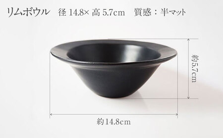 【美濃焼】DesPres-デプレ- プレートM＆ボウル BLACK 2点セット｜食器 皿 お皿 ランチ プレート 美濃焼 セット ソーサー さら おしゃれ 中鉢 取り鉢 取り皿 煮物鉢 副菜鉢 ボール