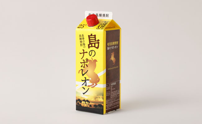 【鹿児島県天城町】 本格黒糖焼酎 島のナポレオン 900ml×3本セット 合計2.7L ( 紙パック ) 黒糖 焼酎