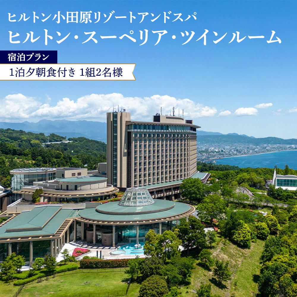 【チケット有効期限延長！】ヒルトン・スーペリア・ツインルーム宿泊プラン　1泊夕朝食付き　平日　＜1組2名様＞★オーシャンビュー！天然温泉大浴場、プール施設利用含む【オーシャンビュー フィットネス 天然温泉大浴場 バーデゾーン ヒルトン 神奈川県 小田原市 】