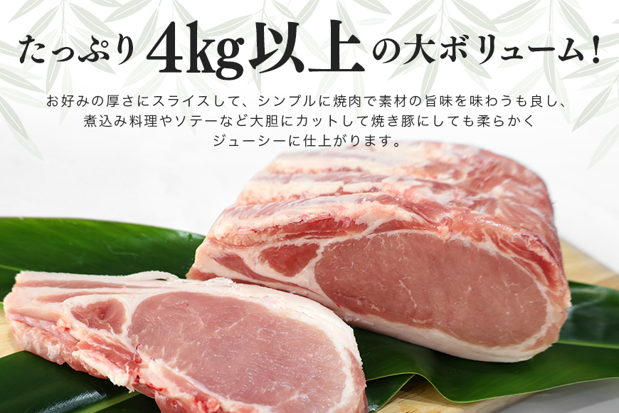 ブランド豚「ばんぶぅ」ロースブロック1本