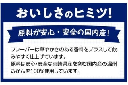 サンAみかんジュース100%　125ml紙パック×24本×2ケース 【 ふるさと納税 飲料 ジュース みかん ミカン 温州みかん 紙パック 川南町 国内産 九州 宮崎県 送料無料 】