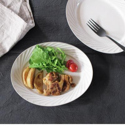 ふるさと納税 瑞浪市 小田陶器のRondo 23.5オーバル皿　2枚セット　 |  | 01