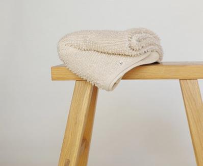 リリヤーン アフガン おくるみ ベビー 赤ちゃん ひざ掛け オーガニックコットン 綿 リリヤーン糸 生成 キナリ