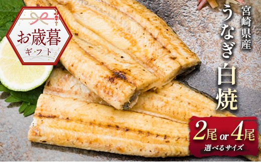 
                  お歳暮対応 尾数 サイズが選べる「玄人の一品」 国産 うなぎ 白焼き 人気 ギフト 宮崎県産鰻 蒲焼きタレ付 配送日指定可 有頭 熨斗 贈答品【nakatan_wg】
                