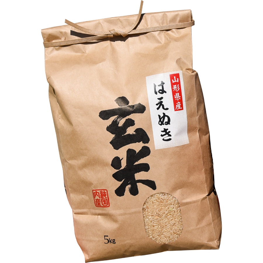 【令和7年産新米】＜ジオンジファーム＞はえぬき玄米10kg（5kg×2袋）