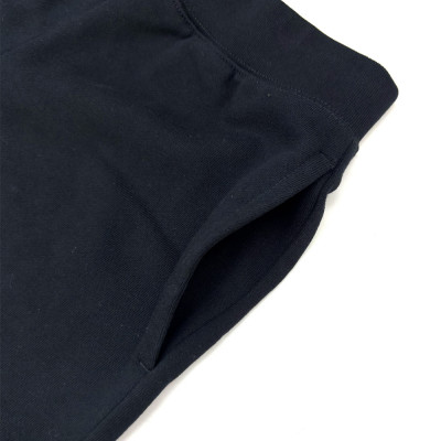 JTTA公認　卓球ユニフォーム【男女兼用:Sサイズ】スウェットゲームハーフパンツ　ブラック【1667312】