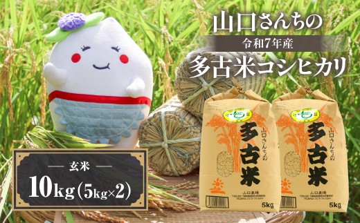 山口さんちの＜令和7年産＞多古米コシヒカリ(玄米)10kg TAKF046