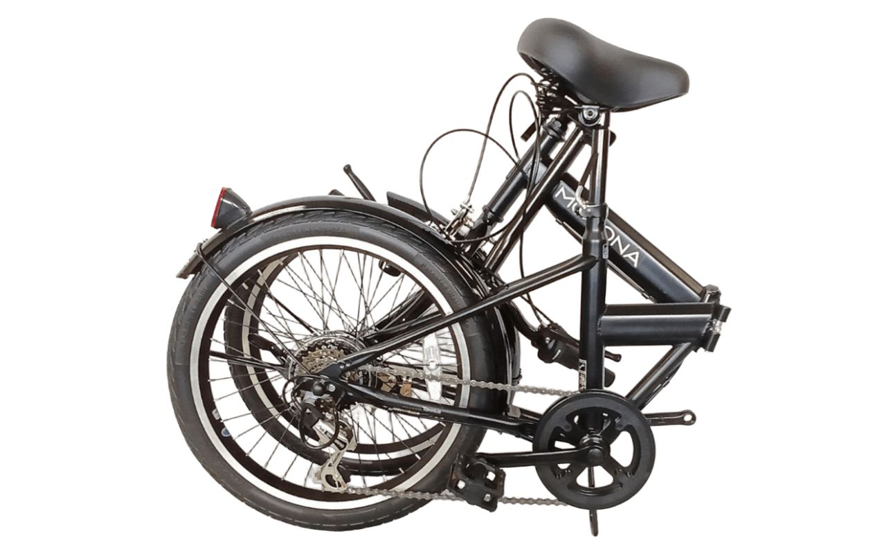 パンクしないオリタタミ自転車 MOVONA ワイドタイヤ 20型 6段変速【ブラック】武田産業【四日市市 で人気の返礼品 ノーパンク 武田産業 折り畳み自転車 三重県 四日市 四日市市ふるさと納税】