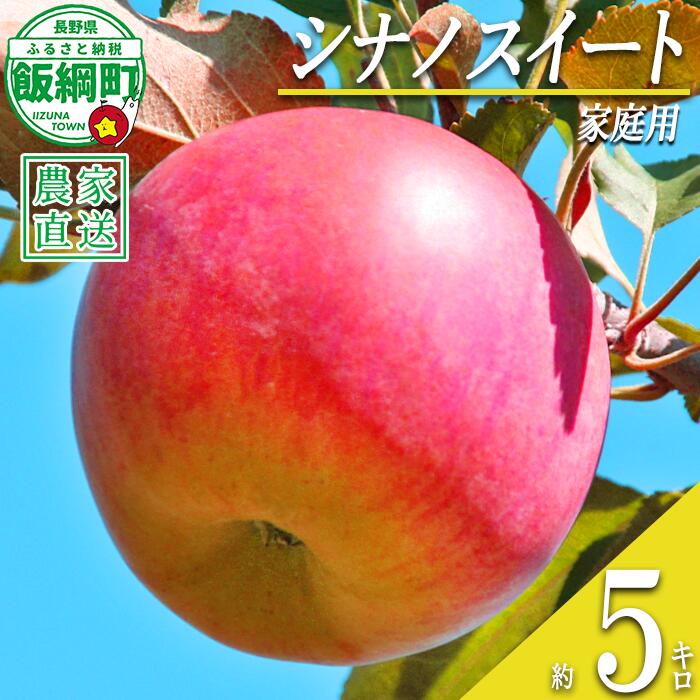 【ふるさと納税】 りんご シナノスイート 家庭用 5kg 丸山りんご園 沖縄県への配送不可 令和8年度収穫分 長野県 飯綱町 〔 信州 果物 フルーツ リンゴ 林檎 長野 16000円 予約 農家直送 〕発送時期：2026年10月上旬〜2026年11月上旬 {**}
