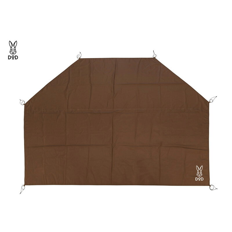 【ふるさと納税】【DOD】 ヤドカリテント用グランドシート（GS6-034-BR）【 DOD テント グランドシート ポリエステル生地 厚手 簡単設置 ショックコード PUコーティング キャンプ ファミリー アウトドア 送料無料 】