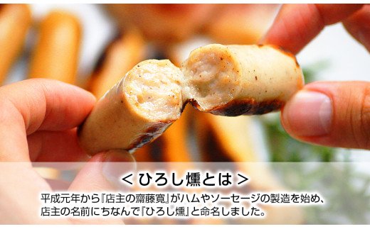 【齋藤精肉店】こだわりの燻製ひろし燻ハム・ソーセージ６種セットN N0101-YZA360