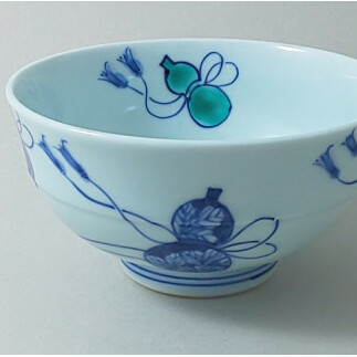 有田焼 六瓢紋 対飯碗 【ヤマト陶磁器】夫婦茶碗 ひょうたん 祝 ペア セット お茶碗 白米 ご飯茶碗 ちゃわん A30-258_イメージ3