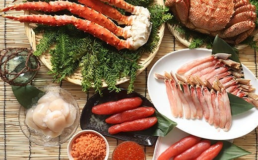 
                  【海鮮魚卵豪華セットB】毛がに2.0kg（5尾）・ボイルタラバ脚800g×2・イクラ・たらこ・明太子・ズワイ蟹ポーション・ホタテ玉冷凍 F5F-0196
                