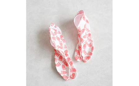 青山足袋 サイズ：30.0cm（半足袋、商標登録済こはぜ2枚付き）カラー：赤色　 DU04VC22