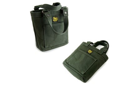 パラフィンミニトート　バンナイズ 帆布 グリーン トート バッグ  耐久性 お散歩 買い物 お出かけ