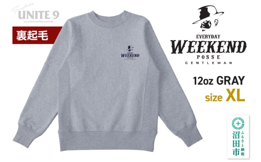 スウェットEVERYDAY WEEKEND POSSE／12oz sweat. EWP-3 グレーXL [スウェット メンズ レディース ユニセックス ファッション トップス 服 男性 女性]