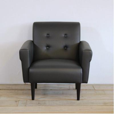 ふるさと納税 富田林市 Marguerite Sofa 1人掛け (マーガレットソファ) プレザント　ブラック【SWOF】 |  | 01