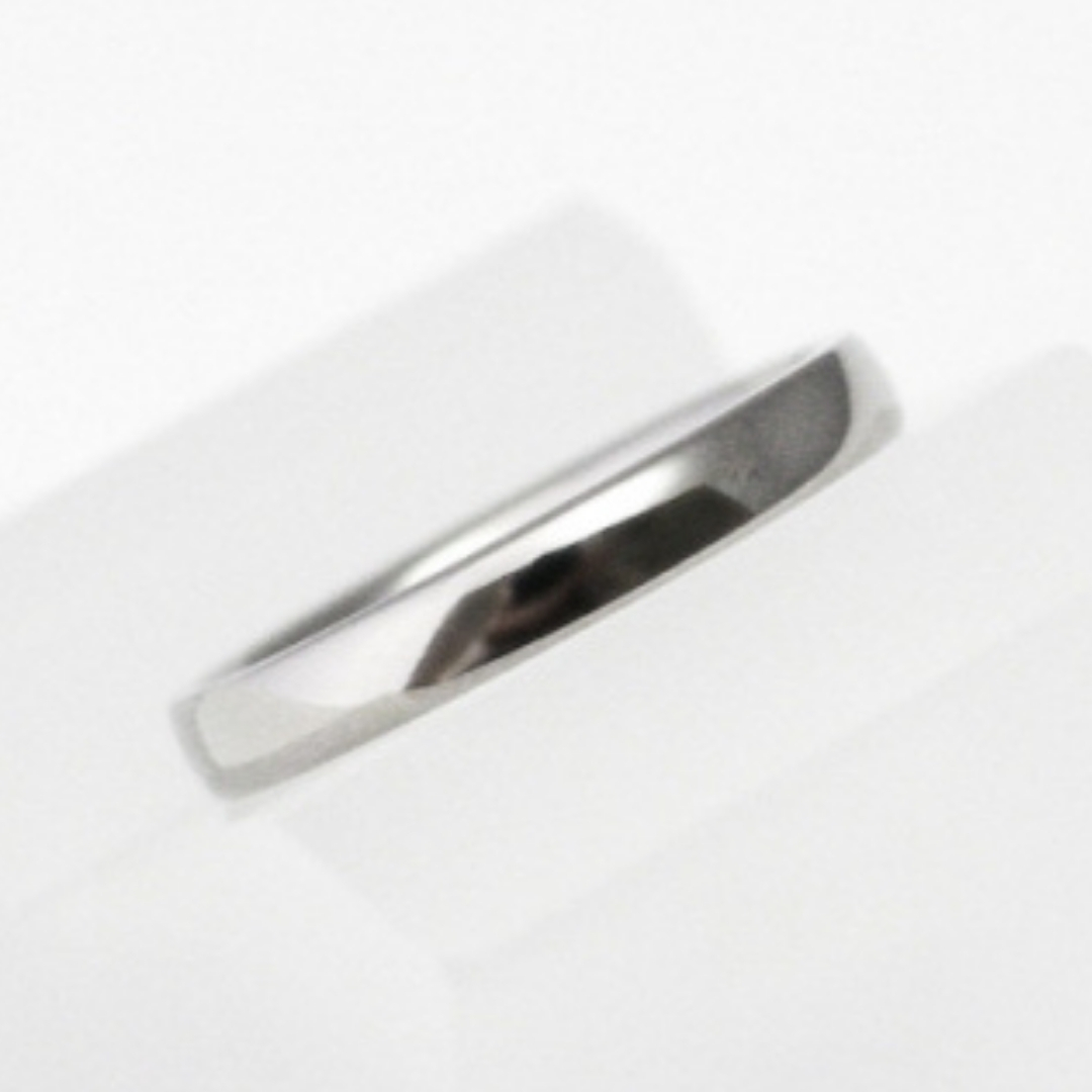 純チタン甲丸リング(幅2.5mm)14号