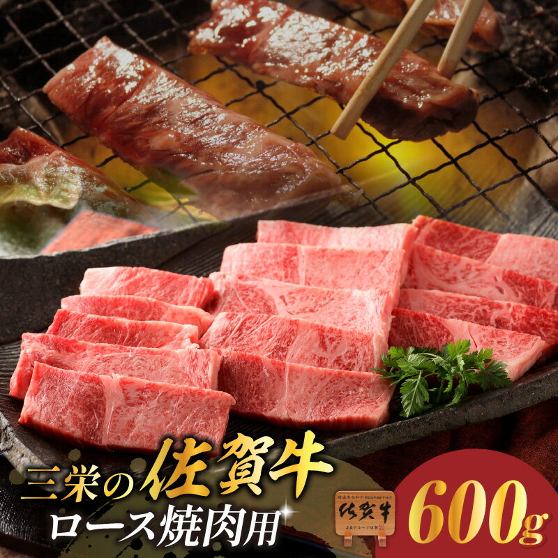 【ふるさと納税】三栄の佐賀牛ロース焼肉用（600g） 167-J885