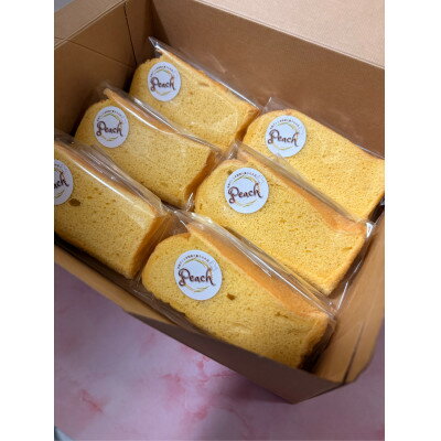 【ふるさと納税】奈良県上牧町製造の米粉バニラシフォンケーキ6カットセット【配送不可地域：離島】【1594513】