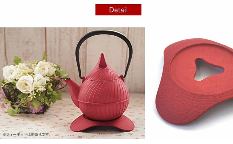 南部鉄器 トリベット雫 SHIZUKU（ローズピンク） 雑貨 日用品 工芸品 装飾品 