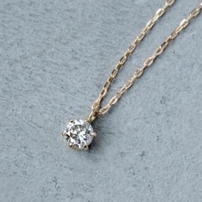 ふるさと納税 大津市 【18金イエローゴールド ダイヤモンドネックレス】0.1ct 気品ある美しさ 6本たてづめ 40cm |  | 02