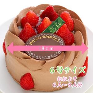 ストロベリーショコラ6号サイズ クリスマス クリスマスケーキ ケーキ お祝い お誕生日ケーキ バースデーケーキ 記念日ケーキ サプライズ【074D-041】