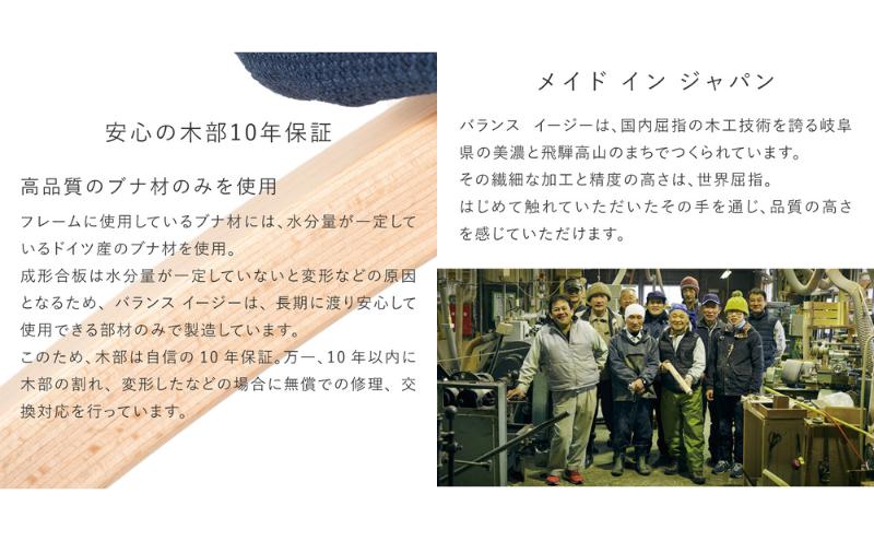 バランス イージー(カバー付き) インテリア 家具 姿勢矯正 姿勢が良くなる椅子 姿勢が気になる 姿勢をよくする椅子 日本製造　