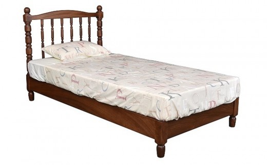 アーバンBED シングル：ウォールナット色