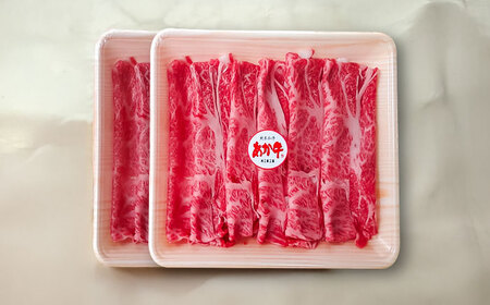 あか牛 肩ロース すき焼き しゃぶしゃぶ用 300g×2個 合計600g【一般社団法人クラッシーノこうし】[AYAB025]