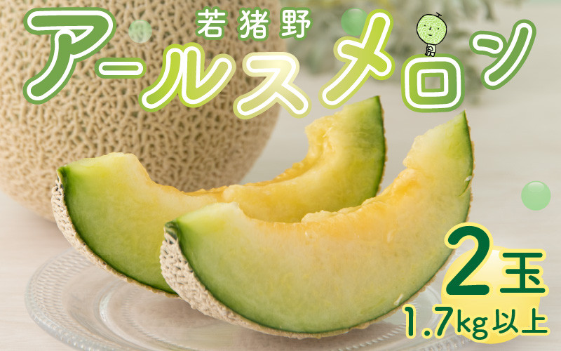 
            【令和8年産　先行予約】若猪野アールスメロン 1.7kg 以上 2玉 箱入り ※2026年8月下旬より順次発送 [A-011014]
          