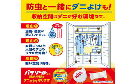 防虫剤 洋服ダンス用パラゾール詰替3個入 3パックセット(9個)  防虫剤