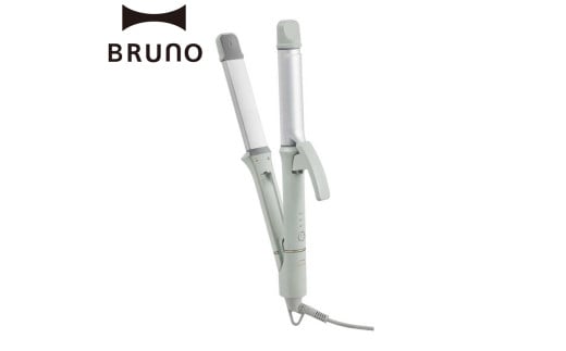 BRUNO 2WAYヘアアイロン グリーン ヘアアイロン コテ ブルーノ ストレート カール うるつやプレート リペアイオン 温度調節 耐熱ポーチ 旅行 持ち運び おしゃれ ヘアケア 美容 家電 スタイリング ダメージ軽減 ギフト 贈り物 プレゼント お友達 家族 東京 新宿 0152-007-S07-1