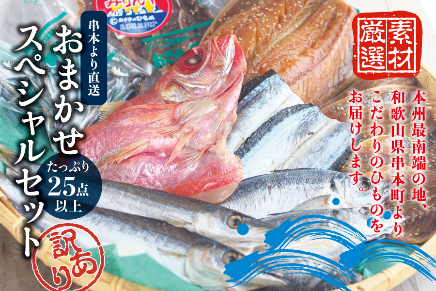 【訳あり干物】たっぷり25点以上！おざきのひもの「おまかせスペシャルセット」【ご好評につき再販決定】【冷凍】 わけあり 訳アリ お取り寄せ 特産品 ひもの 干物 干物セット 支援 支援品 イカ 一夜干し